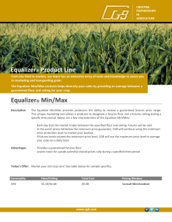 Equalizer&reg; Product Line Equalizer&reg; Min/Max