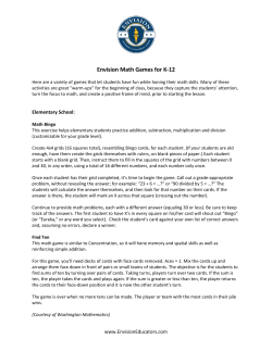 Envision Math Games for K-12