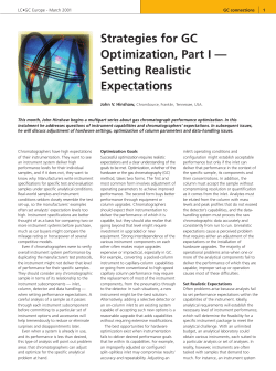 Strategies for GC Optimization, Part I &mdash; Setting Realistic Expectations