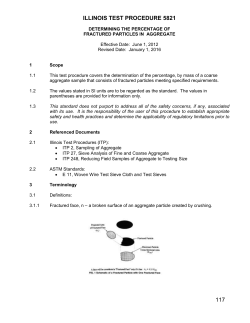 Determining the Percentage of Fractured Particles in Aggregate