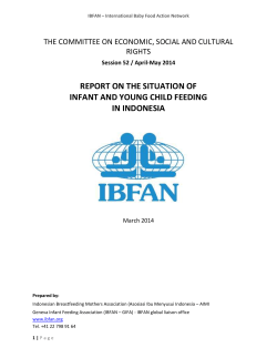 IBFAN * International Baby Food Action Network