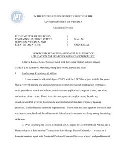 affidavit - The Investigative Project on Terrorism