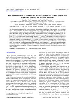 Non-Newtonian behavior observed via dynamic rheology for various