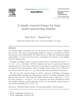 A simple removal lemma for large nearly