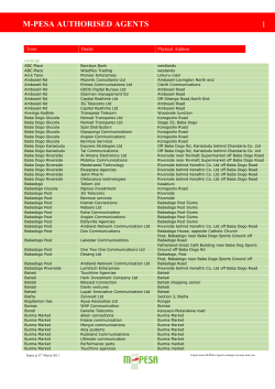 1 m-pesa authorised agents