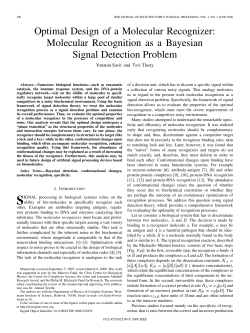Optimal Design of a Molecular Recognizer