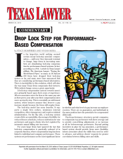 drop lock step for performance- based