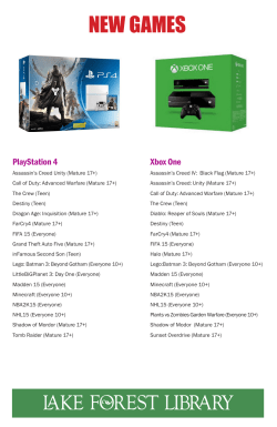 new games - Lake Forest Library