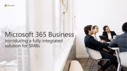Introduction to Microsoft 365 Business