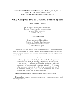 On p-Compact Sets in Classical Banach Spaces
