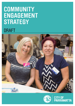 community engagement strategy - City of Parramatta