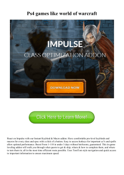 Ps4 games like world of warcraft