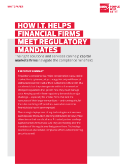 How Technology Helps Capital Markets Firms Meet