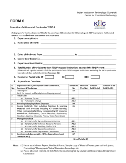 Settlement form