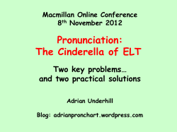 is a disintegrated approach to pronunciation