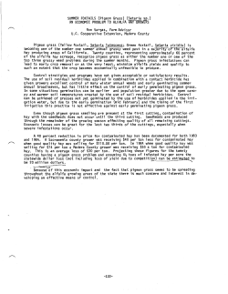 SUMMER FOXTAILS (Pigeon Grass) (Setaria ~.) AN ECONOMIC