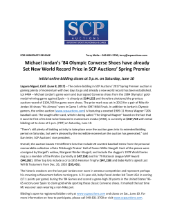 Michael Jordan`s `84 Olympic Converse Shoes have already Set