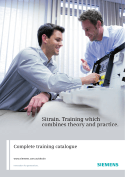 Sitrain. Training which combines theory and practice.