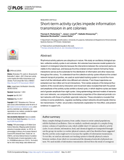 Short-term activity cycles impede information transmission in