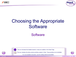 Unit 3 m. Choosing the Appropriate Software
