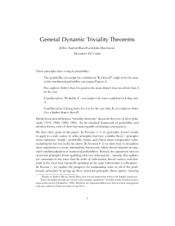 General Dynamic Triviality Theorems