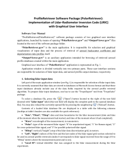 LIRIC_ProfileRetriever User Manual (Polar)