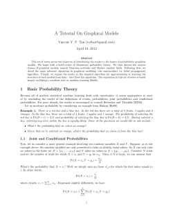 A Tutorial On Graphical Models