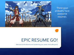 EPIC RESUME GO!