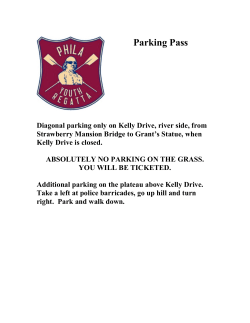 Parking Pass - Philadelphia Youth Regatta