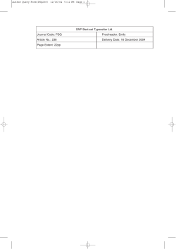 SNP Best-set Typesetter Ltd. Journal Code: PSQ