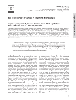 Eco-evolutionary dynamics in fragmented landscapes
