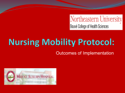 Nursing Mobility Protocol: