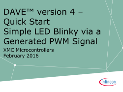DAVE&trade; version 4 &ndash; Quick Start Simple LED Blinky via a Generated