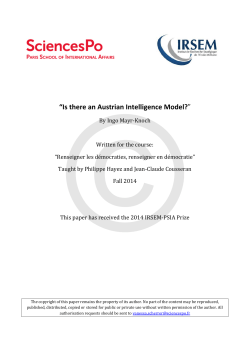 Is there an Austrian Intelligence Model?