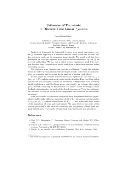 Estimates of Transients in Discrete Time Linear Systems