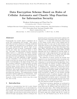 Data Encryption Scheme Based on Rules of Cellular Automata and