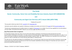 Community And Aged Care Services Act Award [AP817098] Pay