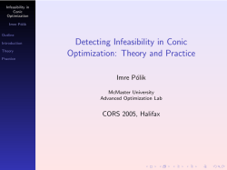 Detecting Infeasibility in Conic Optimization: Theory and