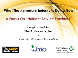 Nutrient Service Providers (NSP)