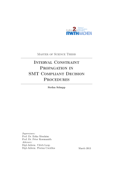 Interval constraint propagation in SMT