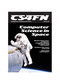 Computer Science in Space