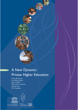 Private Higher Education - UNESDOC Database