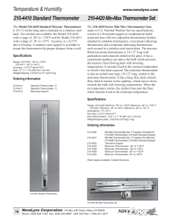 Min-Max Thermometer Sets