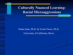 Racial Microaggressions