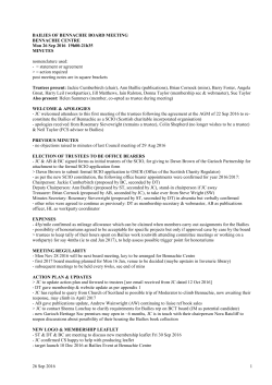 26th September - the Bailies of Bennachie