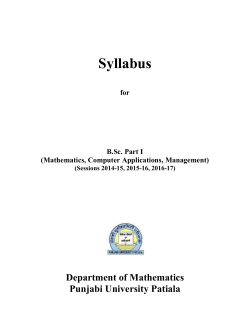 ordinances - Punjabi University, Patiala