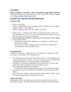 SYLLABUS Pierce College: Fall 2016