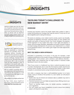 tackling today`s challenges to new market entry