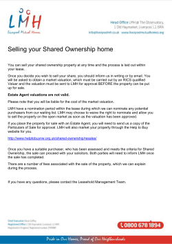Selling Your Shared Ownership Leasehold Home