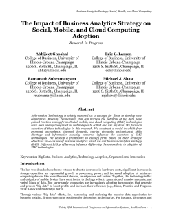 The Impact of Business Analytics Strategy on Social, Mobile, and